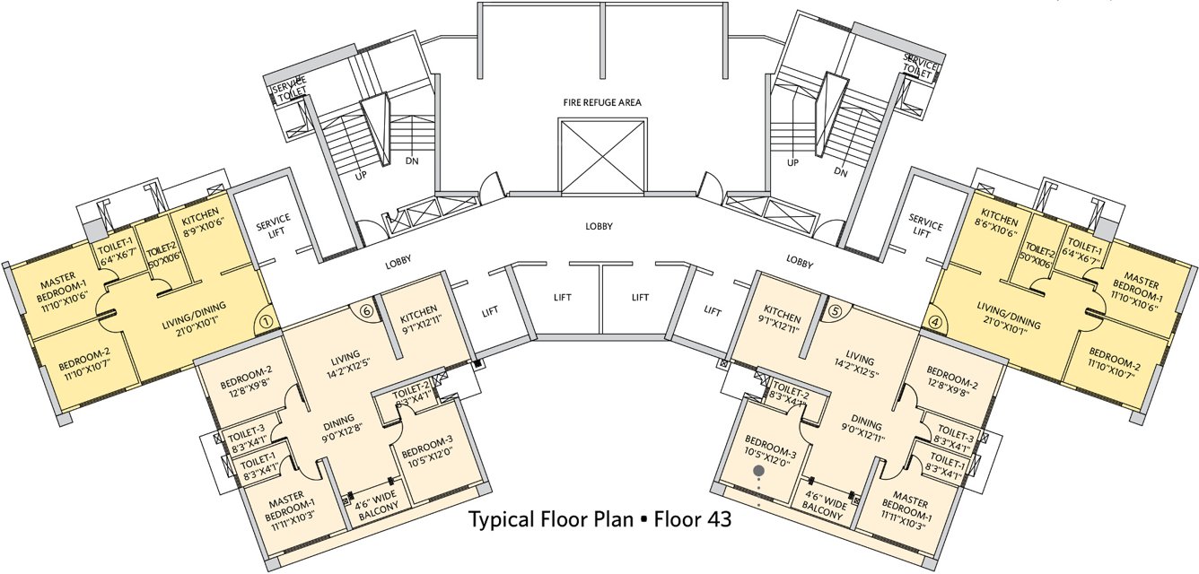 Images for Cluster Plan of Siddha Seabrook Apartment
