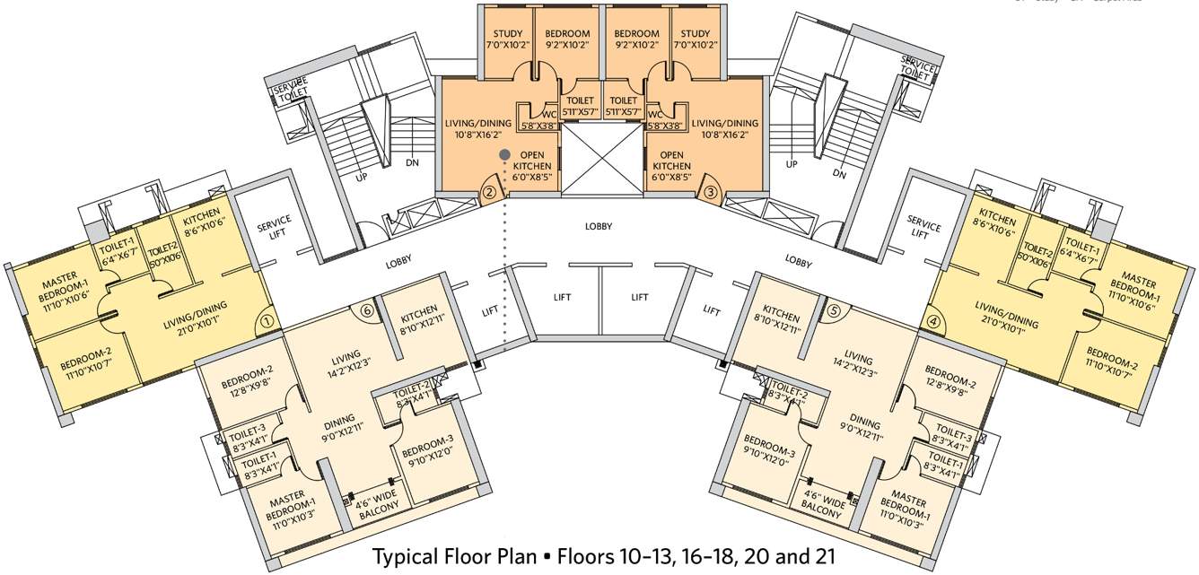 Images for Cluster Plan of Siddha Seabrook Apartment
