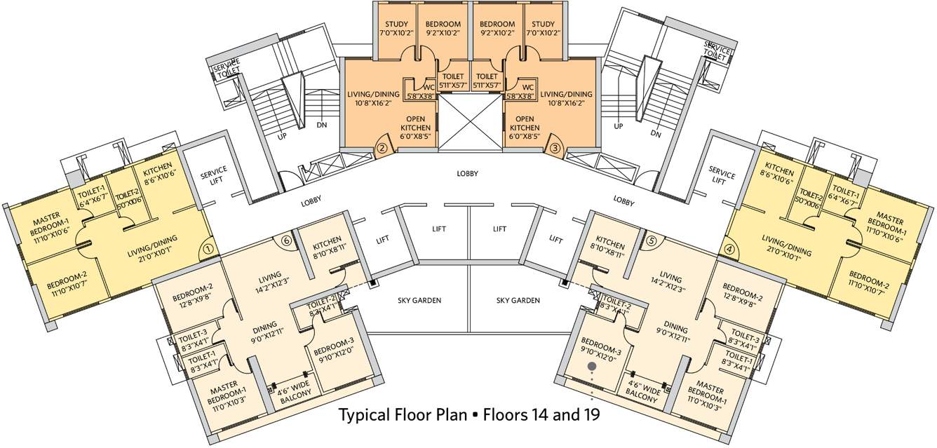 Images for Cluster Plan of Siddha Seabrook Apartment
