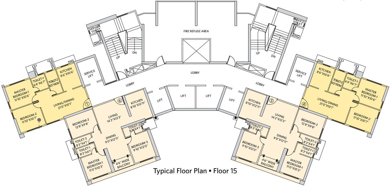 Images for Cluster Plan of Siddha Seabrook Apartment