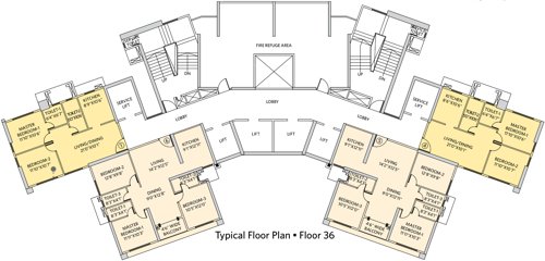 Images for Cluster Plan of Siddha Seabrook Apartment