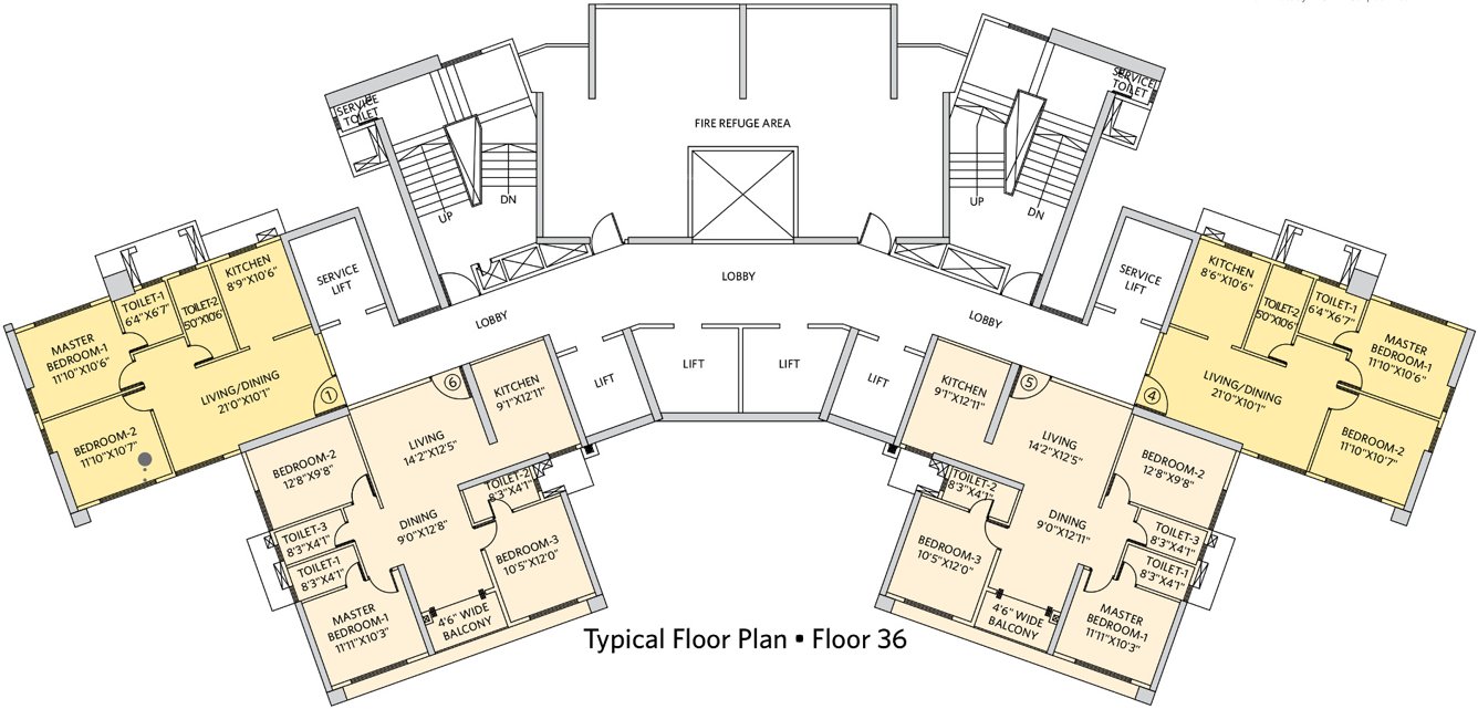 Images for Cluster Plan of Siddha Seabrook Apartment