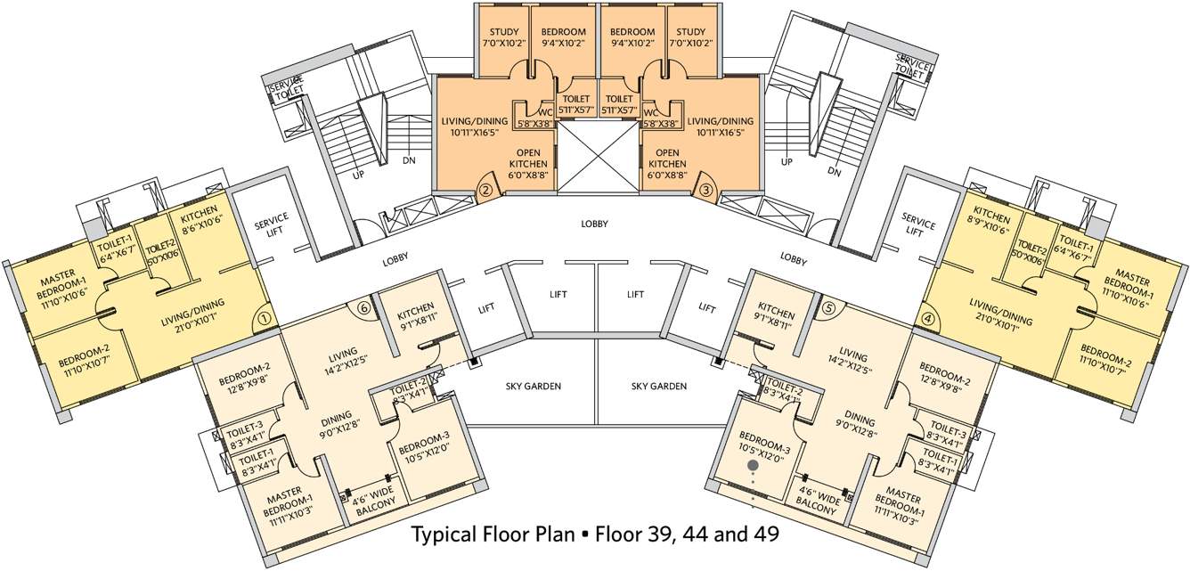 Images for Cluster Plan of Siddha Seabrook Apartment