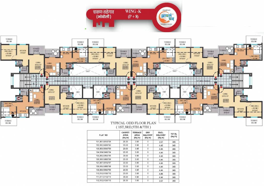 Images for Cluster Plan of Maple Aapla Ghar Chakan Talegaon Phase I