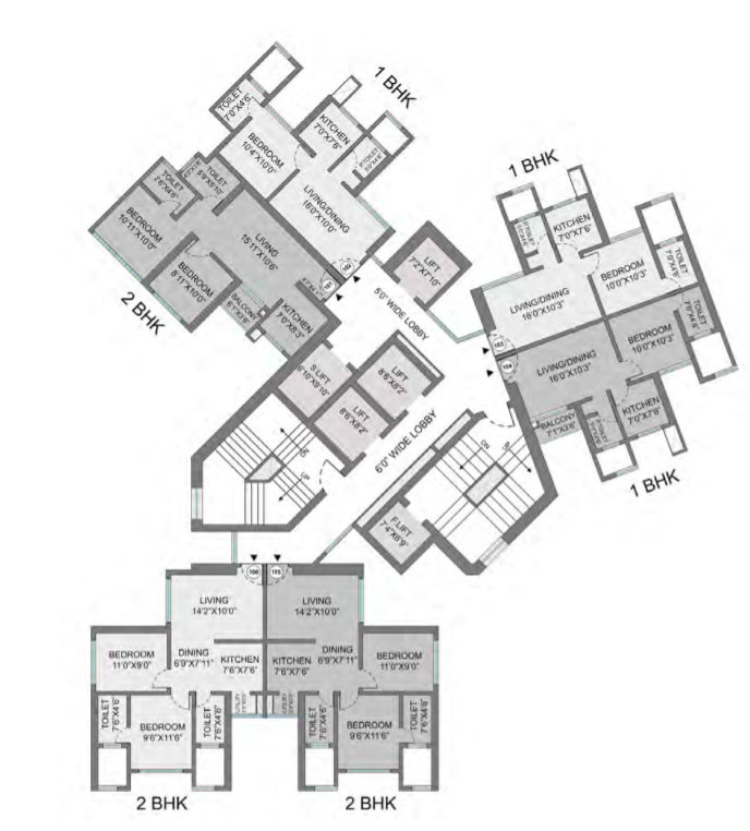  mumbai dreams Olympia C D Cluster Plan