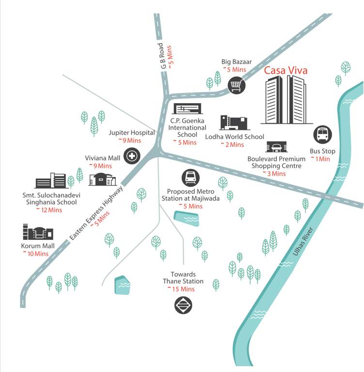 Images for Location Plan of Lodha Casa Viva