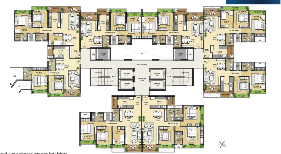  metro grande tower c and d Tower D Cluster Plan For 18th Even Floor Plan