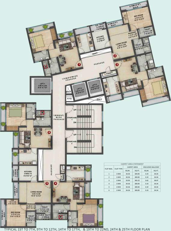 Images for Cluster Plan of Siddhi Highland Springs B4 B Wing