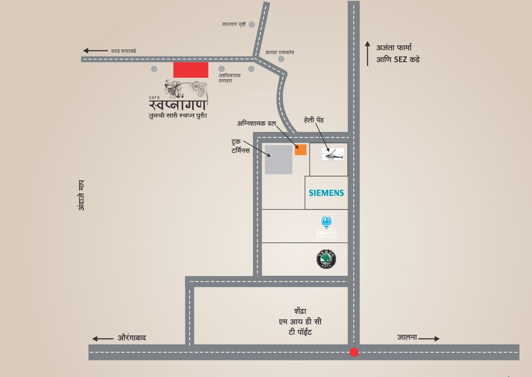 Images for Location Plan of Sara Builders Swapnangan A4 A5 A6 Buildings