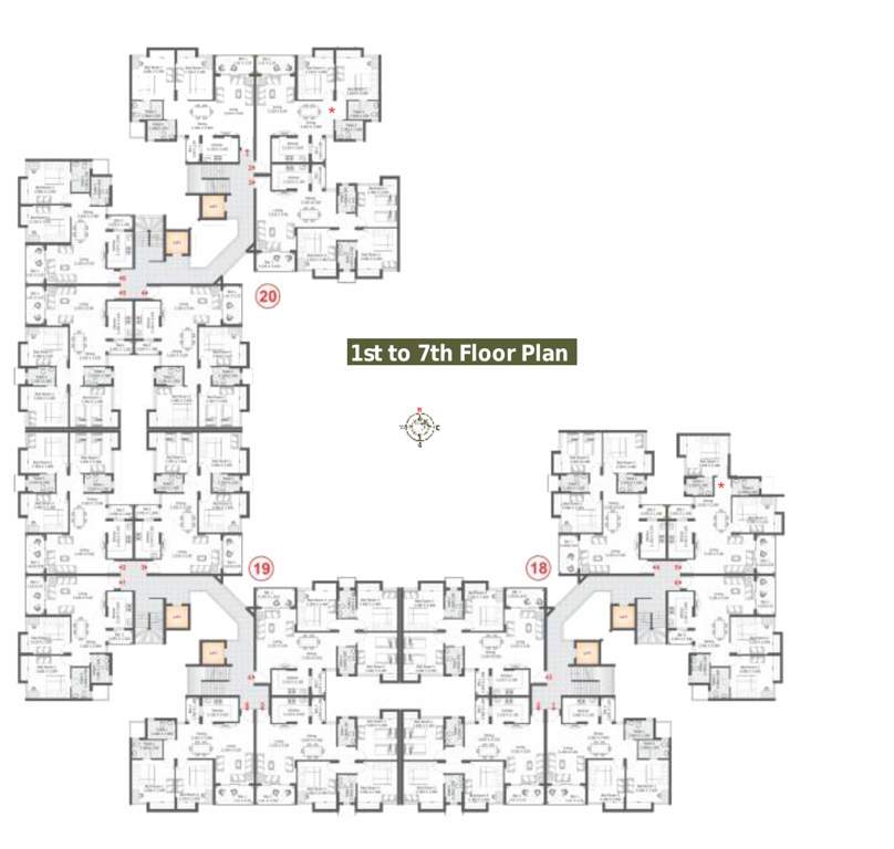 Images for Cluster Plan of Fire Daffodil Highs Apartments