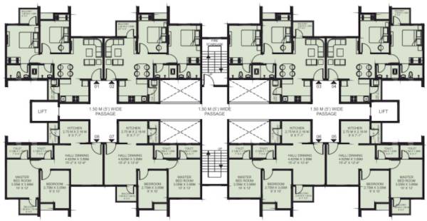  sahira-wing-a Wing A Cluster Plan
