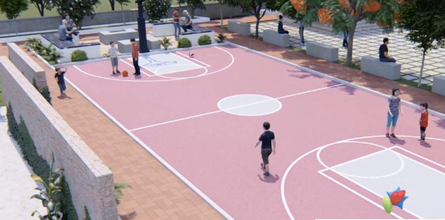 sahira wing a Basketball Court