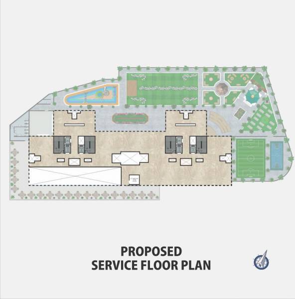 rainbow-height Building No 1 Cluster Plan