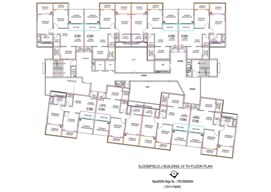 Images for Cluster Plan of Amit Bloomfield Phase III J And K Building