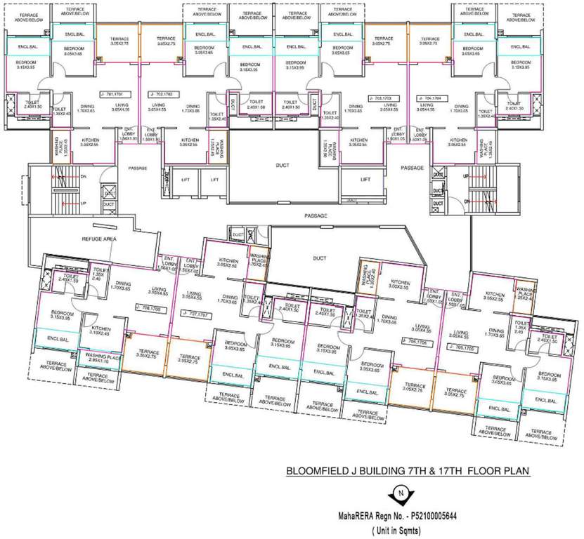 Images for Cluster Plan of Amit Bloomfield Phase III J And K Building