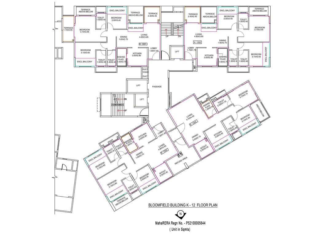 Images for Cluster Plan of Amit Bloomfield Phase III J And K Building