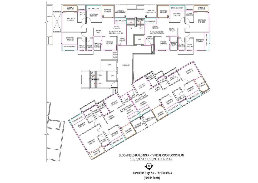 Images for Cluster Plan of Amit Bloomfield Phase III J And K Building
