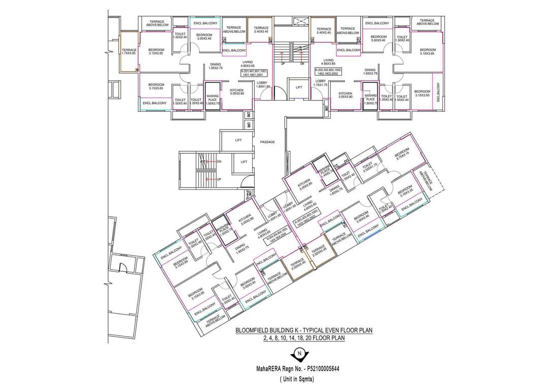 Images for Cluster Plan of Amit Bloomfield Phase III J And K Building