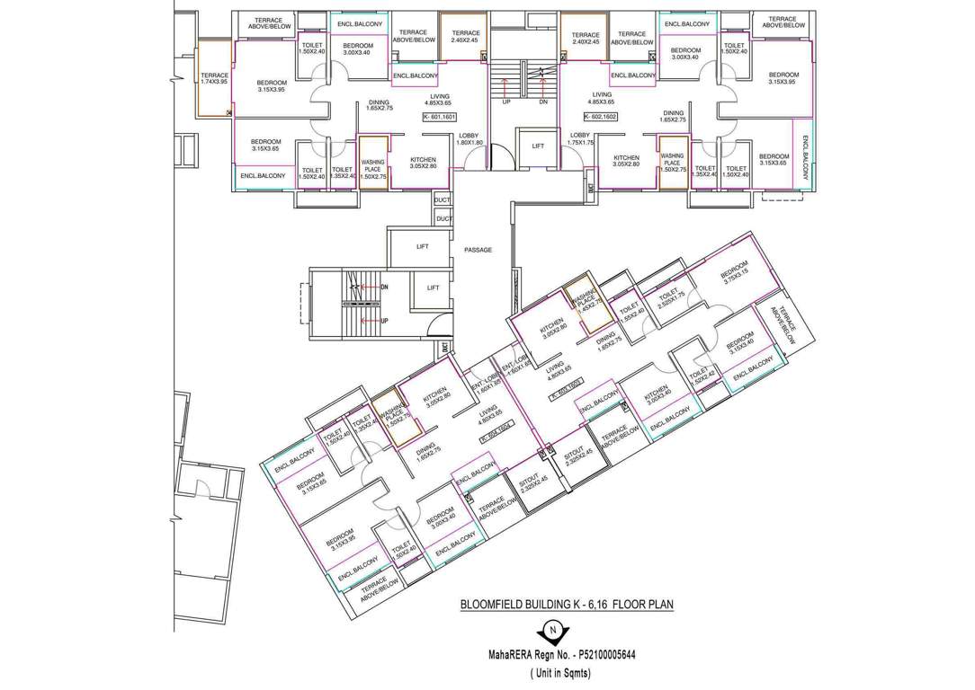 Images for Cluster Plan of Amit Bloomfield Phase III J And K Building
