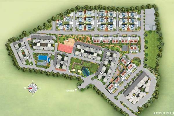 Images for Layout Plan of Amit Bloomfield Phase III J And K Building
