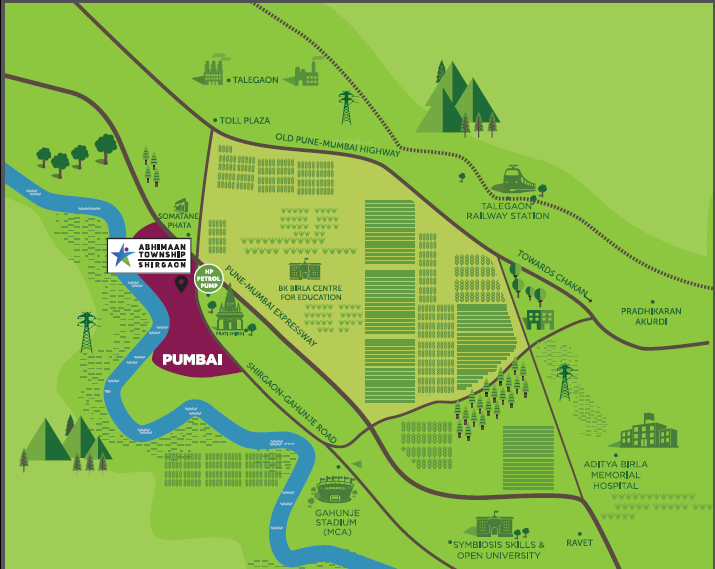  abhimaan-homes Location Plan