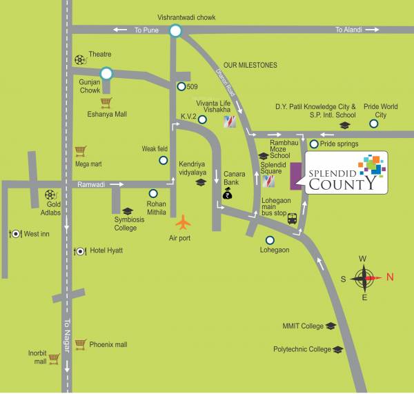  yashada-splendid-county Location Plan