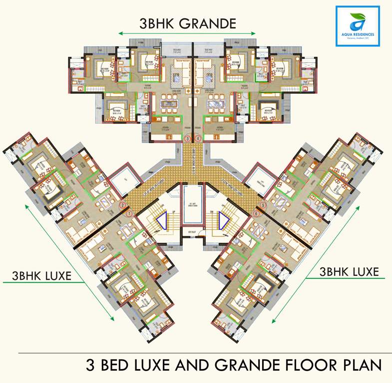  aqua residences Wing B Sale Cluster Plan for ground Floor