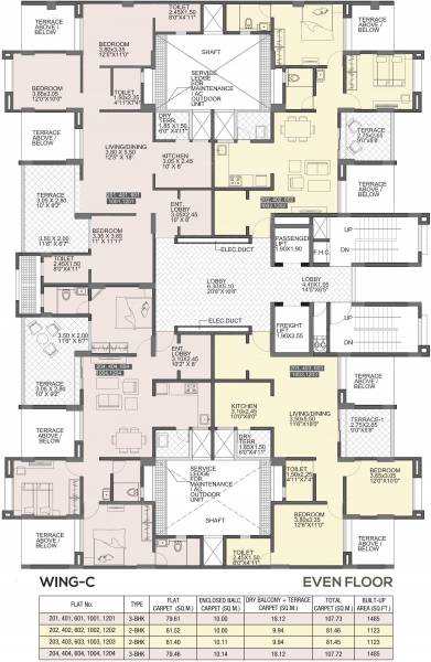 Images for Cluster Plan of Mittal Sun Sapphire Wing F E C D