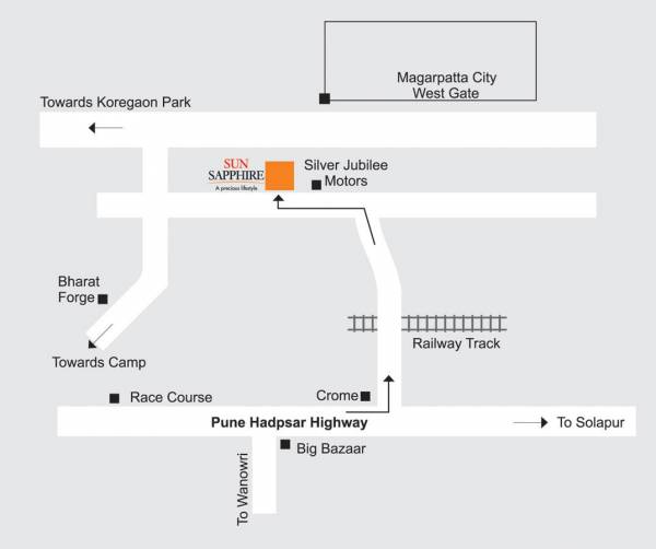 Images for Location Plan of Mittal Sun Sapphire Wing F E C D