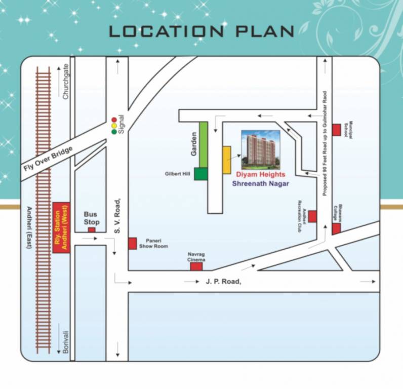  divyam heights Location Plan