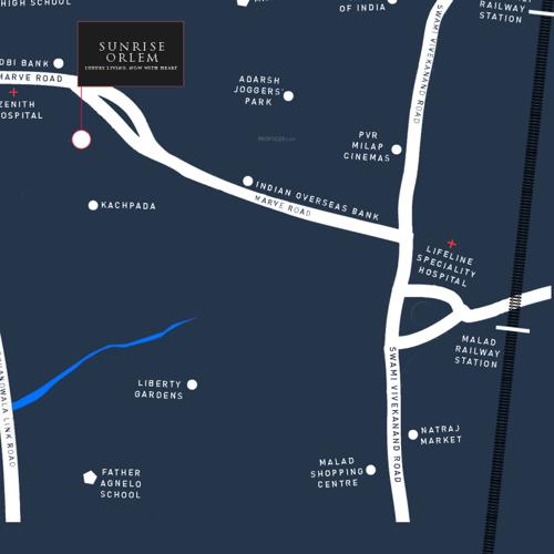 Images for Location Plan of Dhaval Sunrise Orlem Building 4