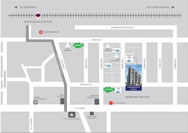 Images for Location Plan of Bali Dharmanath Krupa Apartment