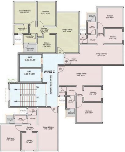 Images for Cluster Plan of The Baya 7th Floor C Wing The Baya Goldspot