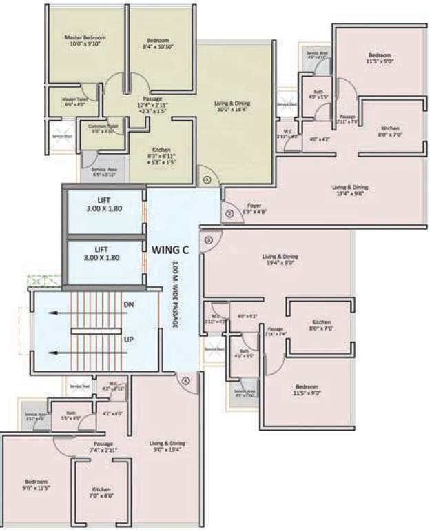 Images for Cluster Plan of The Baya 7th Floor C Wing The Baya Goldspot