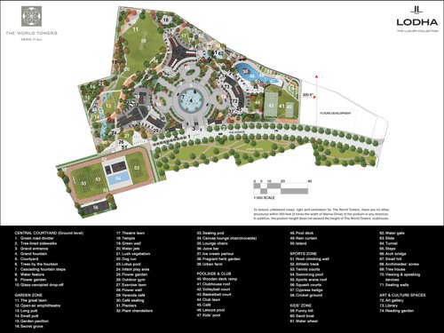 Images for Master Plan of Lodha The World Towers World One Tier II