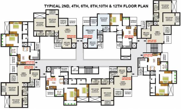 Images for Cluster Plan of Vardhaman Residency D Wing