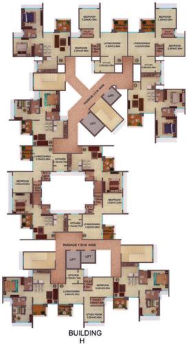 Images for Cluster Plan of Amit Colori Phase II H and I Building