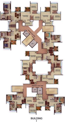Images for Cluster Plan of Amit Colori Phase II H and I Building