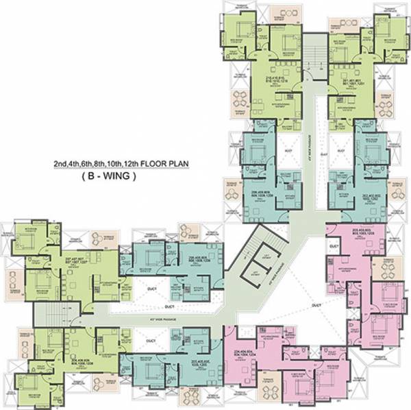 Images for Cluster Plan of Abhiman Blithe Icon Wing B
