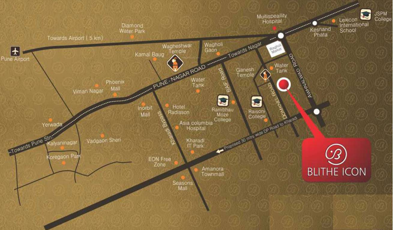 Images for Location Plan of Abhiman Blithe Icon Wing B