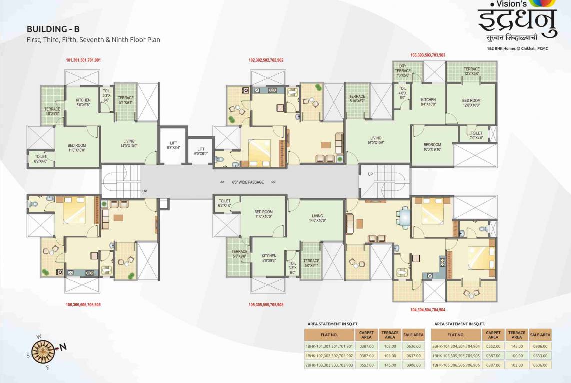  indradhanu phase 2 B Building Cluster Plan