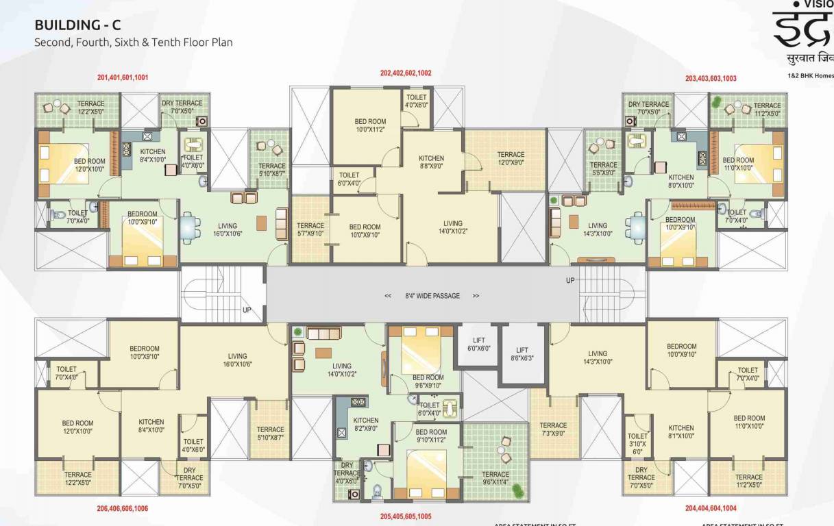  indradhanu phase 2 D Building Cluster Plan