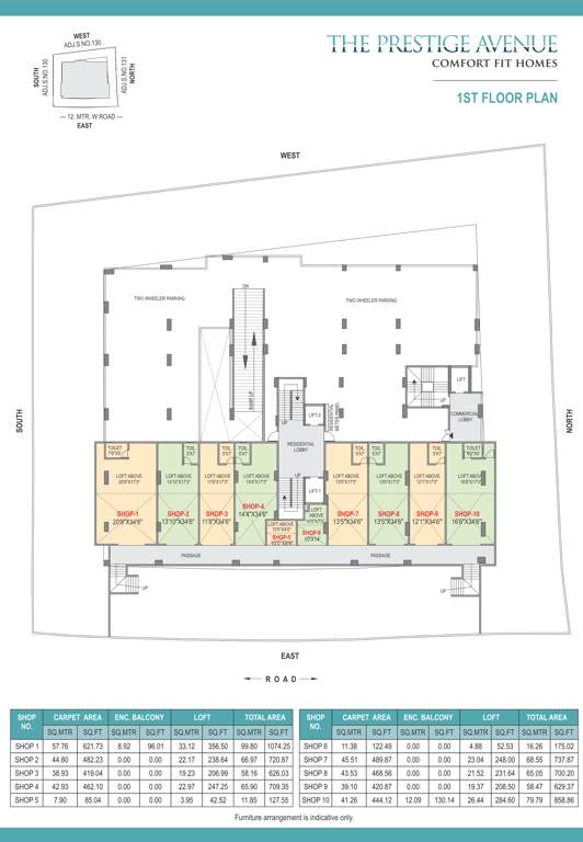 Images for Cluster Plan of Sanjeevani The Prestige Avenue