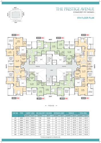 Images for Cluster Plan of Sanjeevani The Prestige Avenue