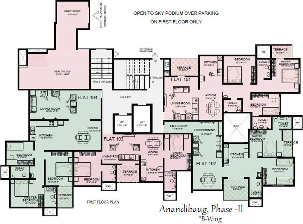 Images for Cluster Plan of DVL Anandibaug Phase II B Wing