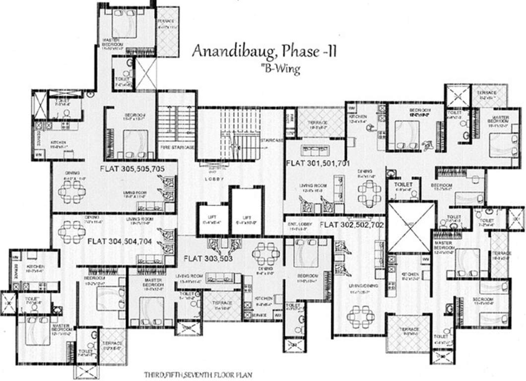 Images for Cluster Plan of DVL Anandibaug Phase II B Wing