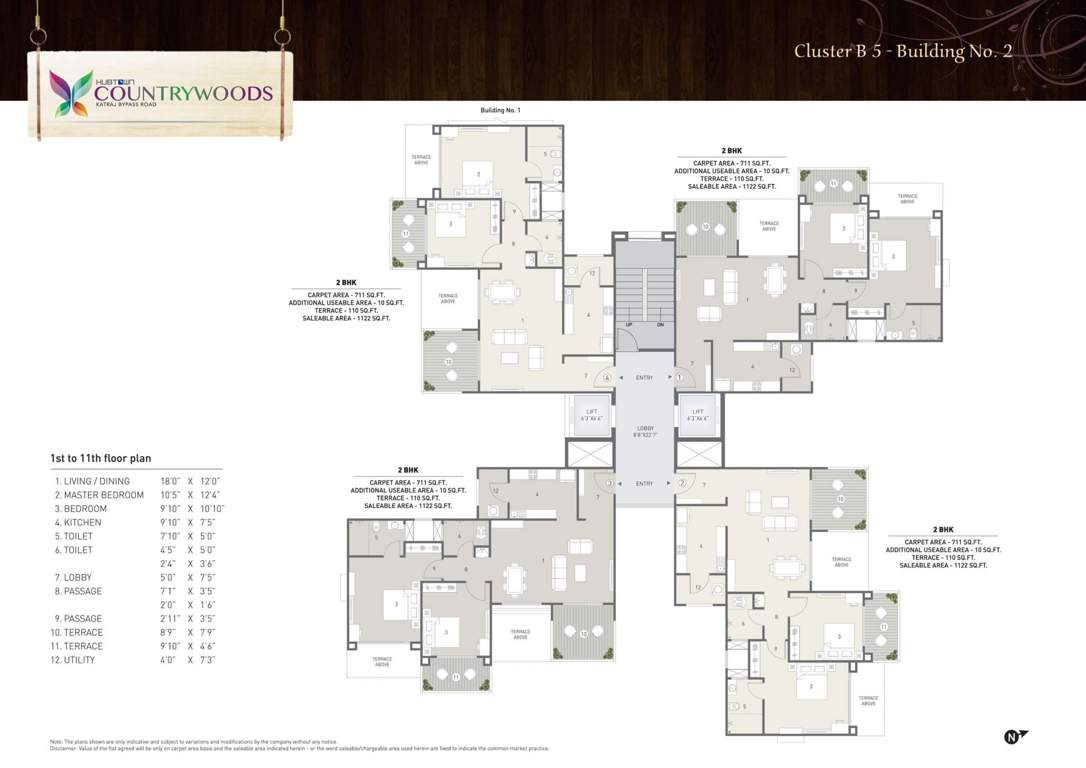  countrywoods building 2 Hubtown Countrywoods Building 2 Cluster Plan