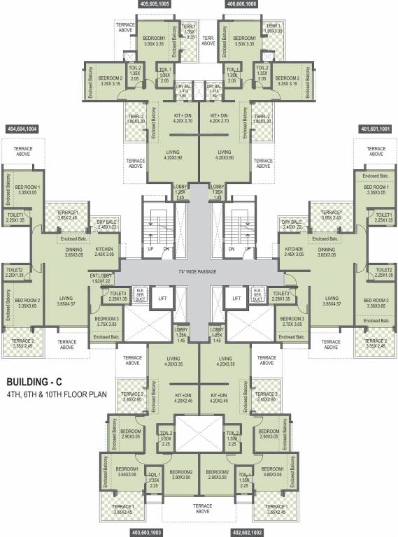 Images for Cluster Plan of Anshul Eva C Building