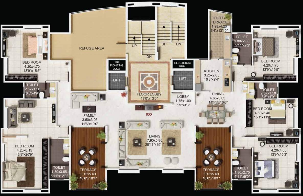 Images for Cluster Plan of Ambiience Greendale Wing D