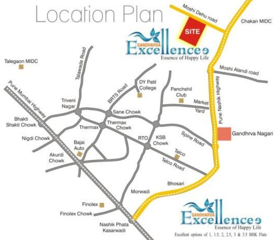  gandharva excellence project ii Location Plan